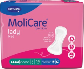 MoliCare-Premium-Lady-Pad-5D-14-Pack on sale