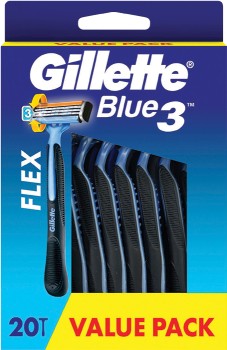 Gillette-Blue-3-Flex-Disposable-Razor-20-Pack on sale
