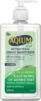 Ego-Aqium-Antibacterial-Hand-Sanitiser-375mL-Aloe on sale