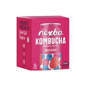 Nexba+Kombucha+Drink+4+x+330ml