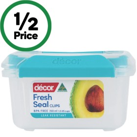 Dcor-Fresh-Seal-Clips-Oblong-Container-350ml on sale