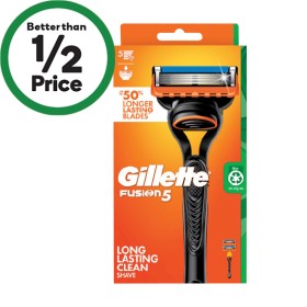 Gillette-Fusion5-Mens-Shaving-Razor-with-2-Cartridges on sale