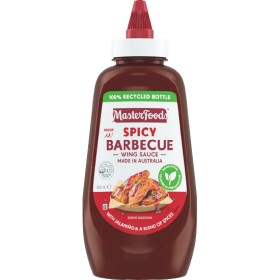 MasterFoods-Aussie-Farmers-Tomato-Smokey-Barbecue-or-Spicy-BBQ-Wing-Sauce-500ml on sale