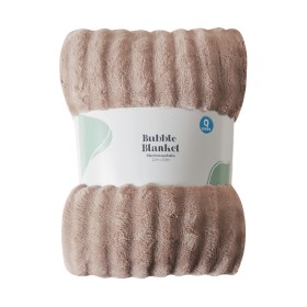 Bubble-Blanket-Queen-Bed-Taupe on sale