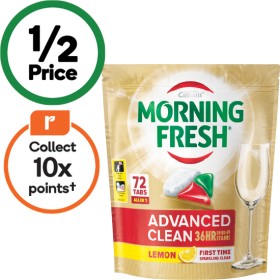 Morning-Fresh-Advanced-Clean-Dishwasher-Tablets-Pk-72 on sale