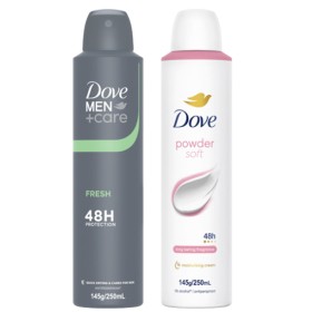 Dove-48hr-Antiperspirant-Deodorant-250ml on sale