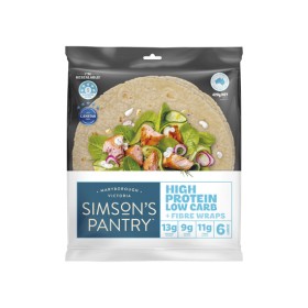 Simsons-Pantry-High-Protein-Low-Carb-Wrap-Varieties-420g-Pk-6 on sale