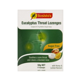 Bosistos-Eucalyptus-Drops-Sugar-Free-Pk-17 on sale