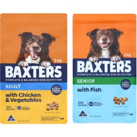 Baxters-Dry-Dog-Food-3-kg on sale
