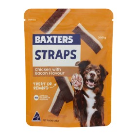 Baxter%26%23039%3Bs+Chicken+%26amp%3B+Bacon+Straps+Dog+Treats+200g