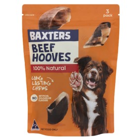 Baxters-Beef-Hooves-Dog-Treats-Pk-3 on sale