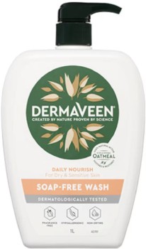 DermaVeen-Daily-Nourish-Soap-Free-Wash-1-Litre on sale
