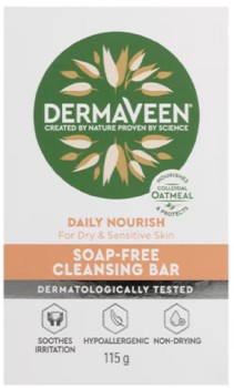 DermaVeen+Daily+Nourish+Soap+Free+Cleansing+Bar+115g