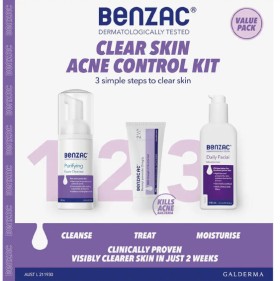 Benzac-3-Step-Clear-Skin-Acne-Control-Kit on sale