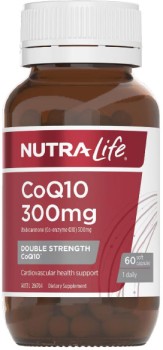 Nutra-Life+CoQ10+300mg+Double+Strength+60+Capsules