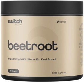 Switch+Nutrition+Beetroot+Powder+Triple+Strength+6%25+Nitrate+30%3A1+-+150g