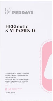 Perdays-HERbiotic-Vitamin-D-30-Capsules on sale