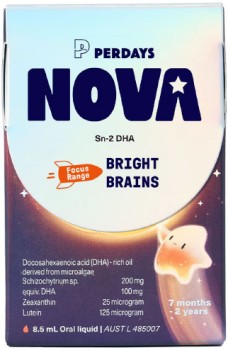 Perdays+Nova+Kids+Bright+Brains+DHA+Liquid+8.5ml