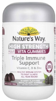 Nature%26%23039%3Bs+Way+High+Strength+Adult+Vita+Gummies+Triple+Immune+50+Pack