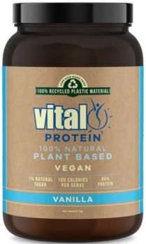 Vital+Vegan+Pea+Protein+Powder+Vanilla+1kg