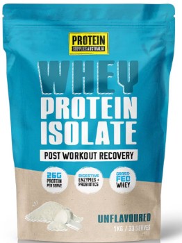 Protein+Supplies+Australia+Whey+Protein+Isolate+Unflavoured+1kg