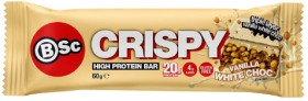 BSc+Crispy+Protein+Bar+Vanilla+White+Choc+60g