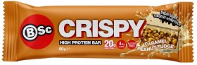 BSc+Crispy+Protein+Bar+Caramel+Peanut+Fudge+60g