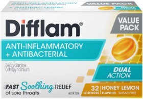 Difflam+Sore+Throat+Lozenges+Sugar+Free+Honey+%26amp%3B+Lemon+32+Pack