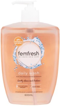 Femfresh-Intimate-Daily-Wash-600ml-Pump on sale