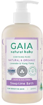GAIA-Natural-Baby-Sleep-Time-Bath-Wash-500ml on sale