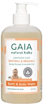 GAIA+Natural+Baby+Bath+%26amp%3B+Body+Wash+500ml