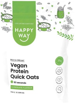 Happy-Way-Vegan-Protein-Quick-Oats-Chocolate-700g on sale
