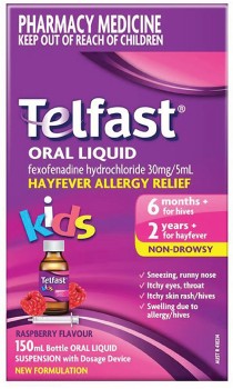 Telfast+Kids+Oral+Liquid+Hayfever+Allergy+Relief+150ml