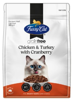 Fussy-Cat-Grain-Free-Dry-Cat-Food-500g-Selected-Varieties on sale