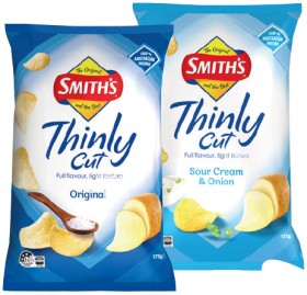 Smith%26rsquo%3Bs+Double+Crunch+Chips+150g+or+Thinly+Cut+Chips+175g+Selected+Varieties
