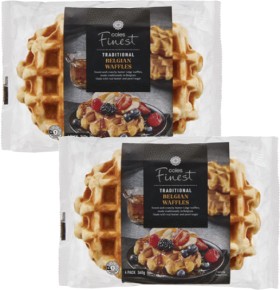 Coles+Finest+Belgian+Waffles+4+Pack+360g