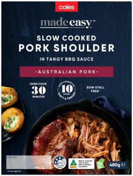 Coles-Made-Easy-Slow-Cooked-Pork-Shoulder-in-BBQ-Sauce-480g on sale