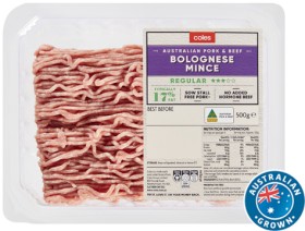 Coles+Australian+Pork+%26amp%3B+Beef+Bolognese+Mince+500g