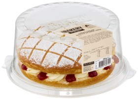 Coles+Bakery+Cream+Filled+Sponge+Cake+380g-450g