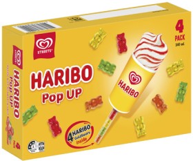 NEW-Streets-Haribo-Vanilla-Strawberry-Swirl-Pop-Ups-4-Pack-340mL on sale