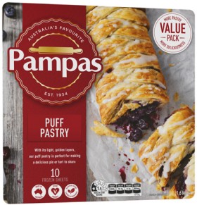 Pampas+Frozen+Puff+Pastry+10+Sheets+1.6kg