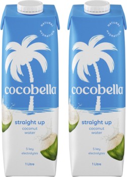 Cocobella-Straight-Up-Coconut-Water-1-Litre on sale