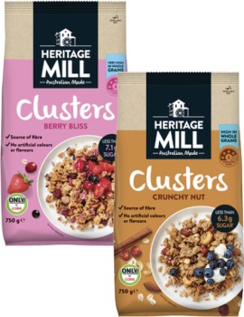 Heritage+Mill+Muesli+or+Clusters+650g-750g