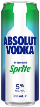 NEW-Absolut-Sprite-Cans-4x330mL on sale