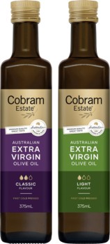Cobram-Estate-Extra-Virgin-Olive-Oil-375mL-Selected-Varieties on sale