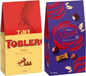 Cadbury-Roses-150g-or-Toblerone-Gift-Pouch-120g on sale