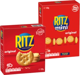Ritz+Crackers+155%E2%80%91250g+or+Olina%26rsquo%3Bs+Bakehouse+Crackers+100g+Selected+Varieties