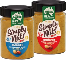 Bega-Simply-Nuts-Peanut-Butter-325g-Selected-Varieties on sale