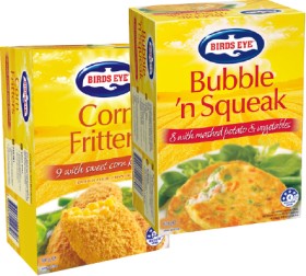 Birds-Eye-Bubble-n-Squeak-620g-or-Corn-Fritters-500g on sale