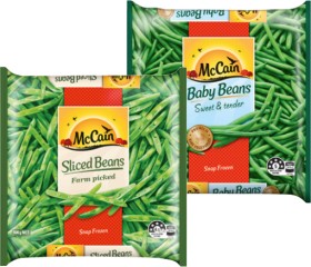 McCain-Baby-Beans-Sliced-Beans-or-Super-Juicy-Corn-Kernels-500g on sale